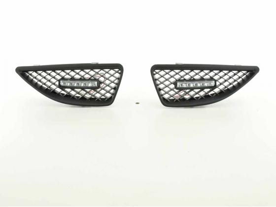 Sportgrill mit Positionslicht Frontgrill Renault Megane 99-02 schwarz – Bild 2