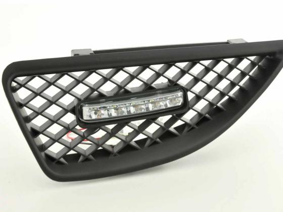Sportgrill mit Positionslicht Frontgrill Renault Megane 99-02 schwarz – Bild 3
