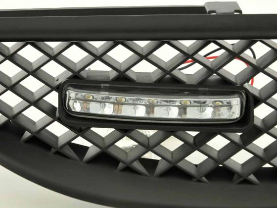 Sportgrill mit Positionslicht Frontgrill Renault Megane 99-02 schwarz – Bild 6
