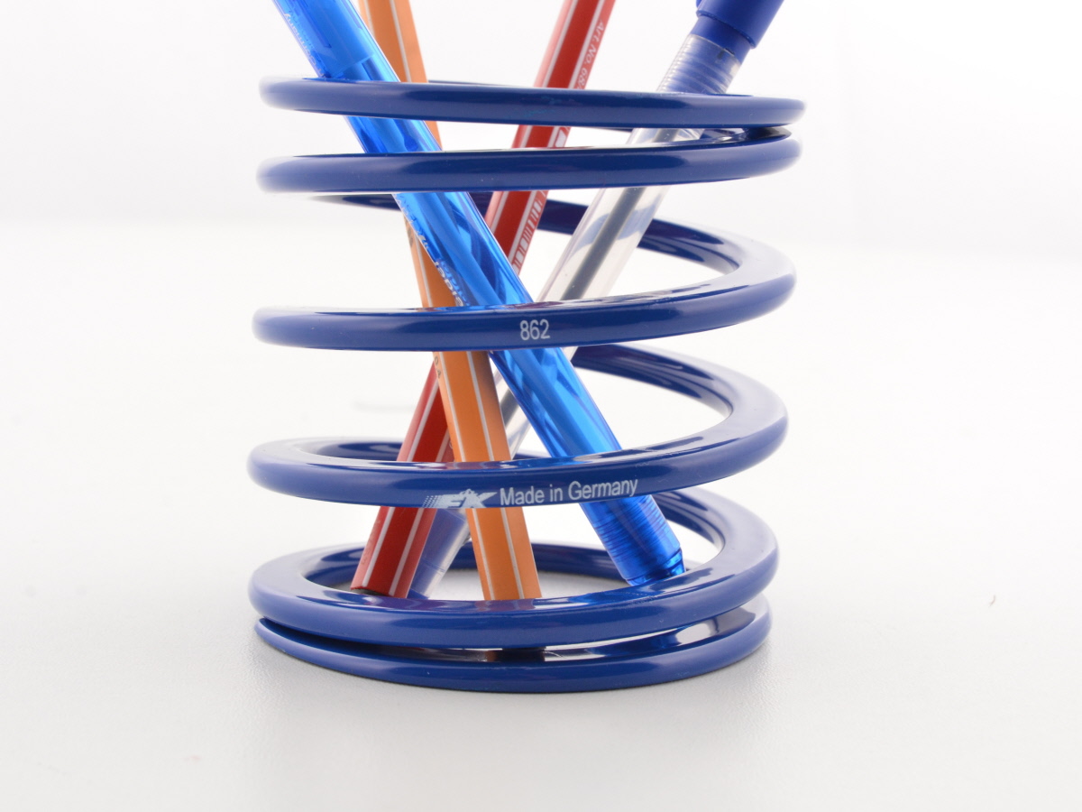 FK Stiftehalter Tieferlegungsfeder Stiftebox Rennsport-Design blau – Bild 3