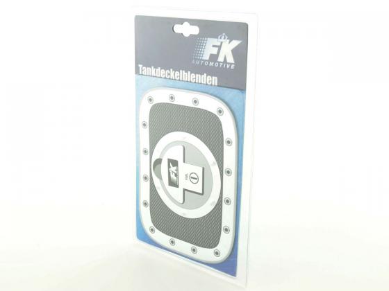 Tankdeckelblende Fuel Cap Alu Look 180×131 Abdeckung Tankdeckel