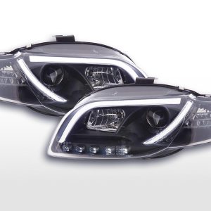 Scheinwerfer Set Daylight LED Tagfahrlicht Audi A4 Typ 8E  05-07 schwarz