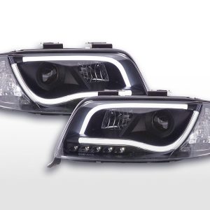 Scheinwerfer Set Daylight LED Tagfahrlicht Audi A6 Typ 4B 97-01 schwarz