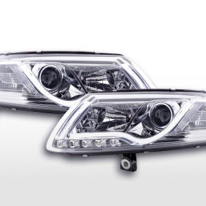 Scheinwerfer Set Daylight LED TFL-Optik Audi A6 Typ 4F 04-08 chrom