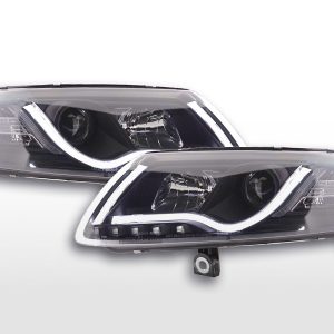 Scheinwerfer Set Daylight LED TFL-Optik Audi A6 Typ 4F 04-08 schwarz