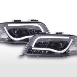 Scheinwerfer Set Daylight LED TFL-Optik Audi A6 Typ 4B 01-04 schwarz für Rechtslenker