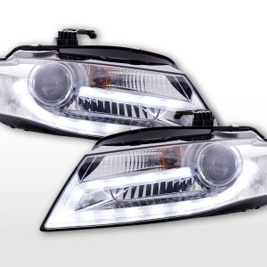 Scheinwerfer Set Daylight LED Tagfahrlicht Audi A4 ab  2008 chrom