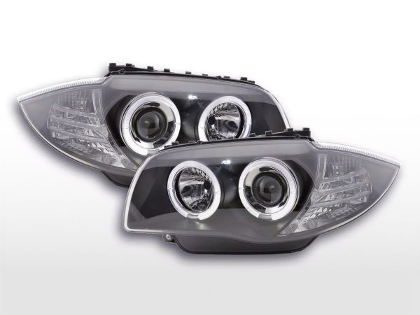 Scheinwerfer Set BMW 1er Typ E87/E81  04-11 schwarz