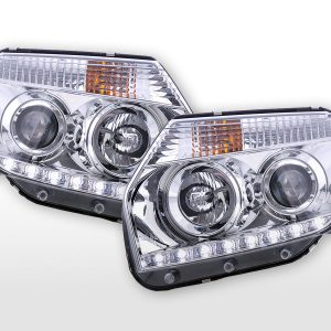 Scheinwerfer Set Daylight LED Tagfahrlicht Dacia Duster ab 2014 chrom