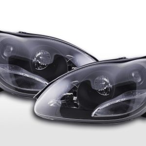 Scheinwerfer Set Mercedes S-Klasse Typ W220 98-01 schwarz