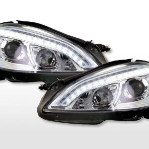 Scheinwerfer Set Xenon Daylight LED TFL-Optik Mercedes-Benz S-Klasse (221) 05-09 chrom