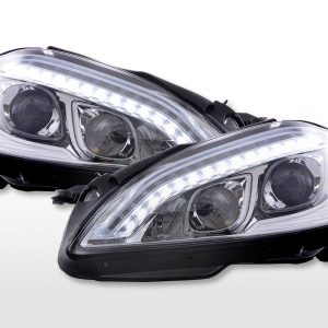Scheinwerfer Set Daylight LED TFL-Optik Mercedes-Benz S-Klasse (221) 05-09 chrom