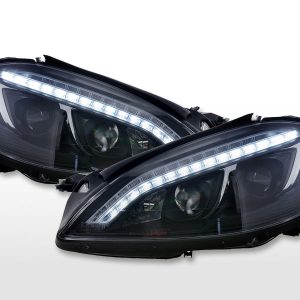 Scheinwerfer Set Daylight LED TFL-Optik Mercedes-Benz S-Klasse (221) 05-09 schwarz