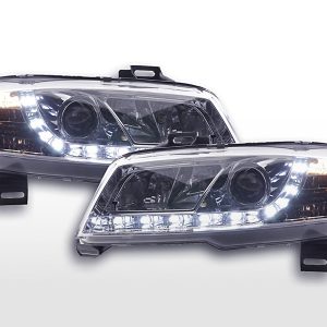 Scheinwerfer Set Daylight LED Tagfahrlicht Fiat Stilo 01-06 chrom
