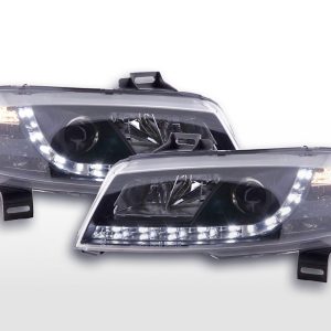 Scheinwerfer Set Daylight LED Tagfahrlicht Fiat Stilo 01-06 schwarz
