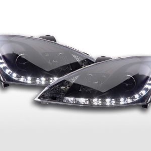 Scheinwerfer Set Daylight LED TFL-Optik Ford Focus 3/4/5-trg.  01-04 schwarz