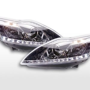 Scheinwerfer Set Daylight LED TFL-Optik Ford Focus 3/5-trg. 08- chrom