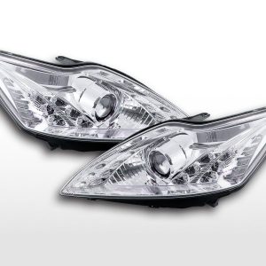 Scheinwerfer Set Ford Focus 2 Typ C307 08-10 chrom