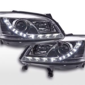 Scheinwerfer Set Daylight LED TFL-Optik Opel Zafira A 99-04 chrom