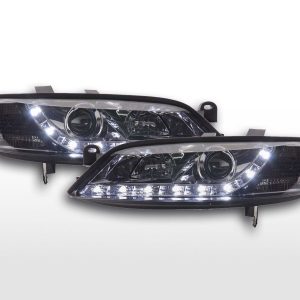 Scheinwerfer Set Daylight LED Tagfahrlicht Opel Vectra B 99-02 chrom