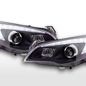 Scheinwerfer Set Opel Astra J 5-türig 2009-2012 schwarz mit Motor