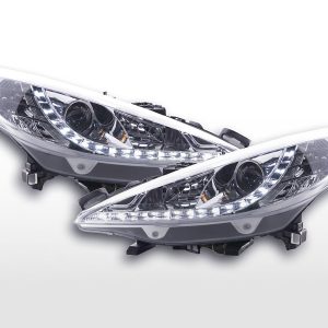 Scheinwerfer Set Daylight LED Tagfahrlicht Peugeot 207 06- chrom