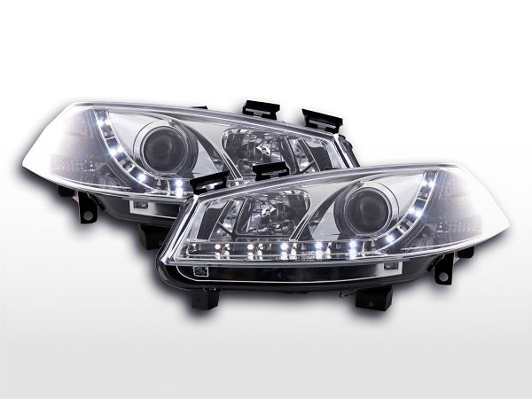 Scheinwerfer Set Daylight LED TFL-Optik Renault Megane 2 3/5-trg.  03-02/06 chrom