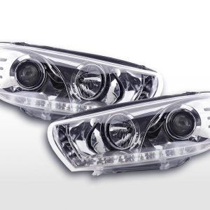 Scheinwerfer Set Daylight LED TFL-Optik VW Scirocco 3 Typ 13 08-14 chrom