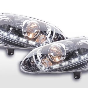 Scheinwerfer Set Daylight LED Tagfahrlicht VW Golf 5 03-08 chrom
