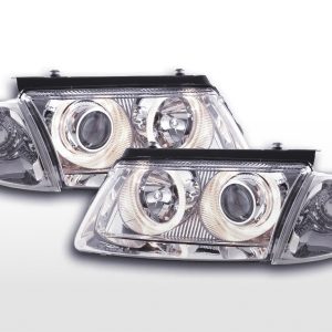 Scheinwerfer Set Angel Eyes VW Passat Typ 3B 97-00 chrom