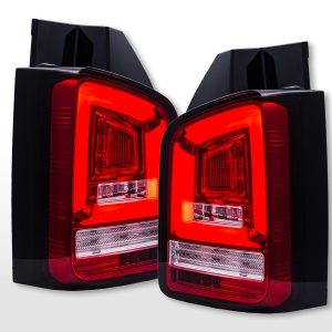 LED Rückleuchten VW T5  2010-2015 Heckklapentür-Version rot/klar