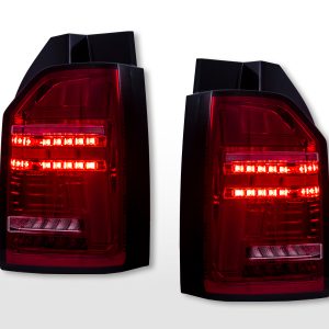 LED Rückleuchten Set VW T6 Bj. 16-19 original Glühlampe Heckklapentür-Version rot/klar
