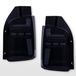 LED Rückleuchten Set VW T6 Bj. ab 20 Flügeltüren-Version schwarz/smoke