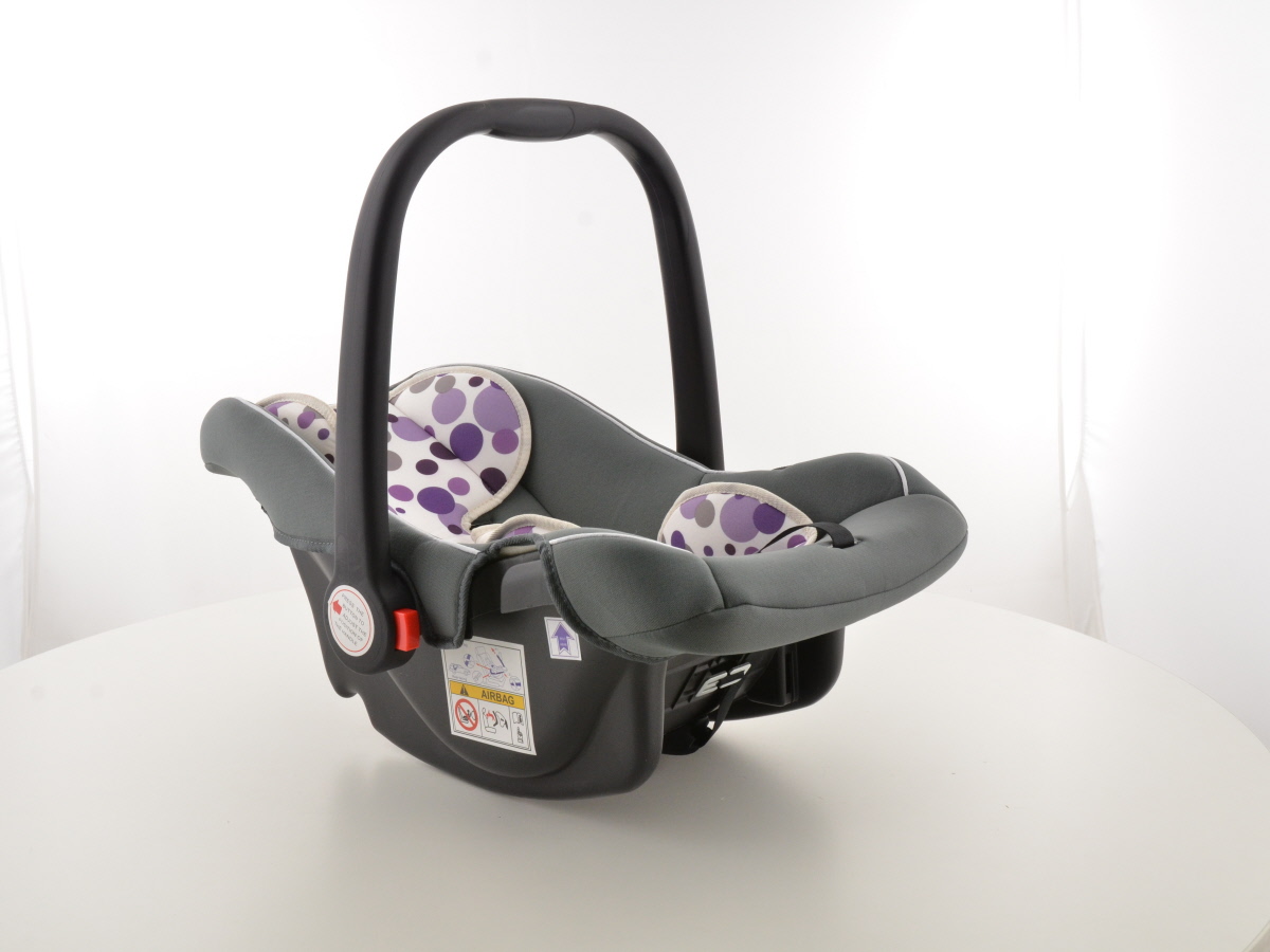 Kinderautositz Babyschale Autositz schwarz/weiß/lila Gruppe 0+, 0-13 kg – Bild 7