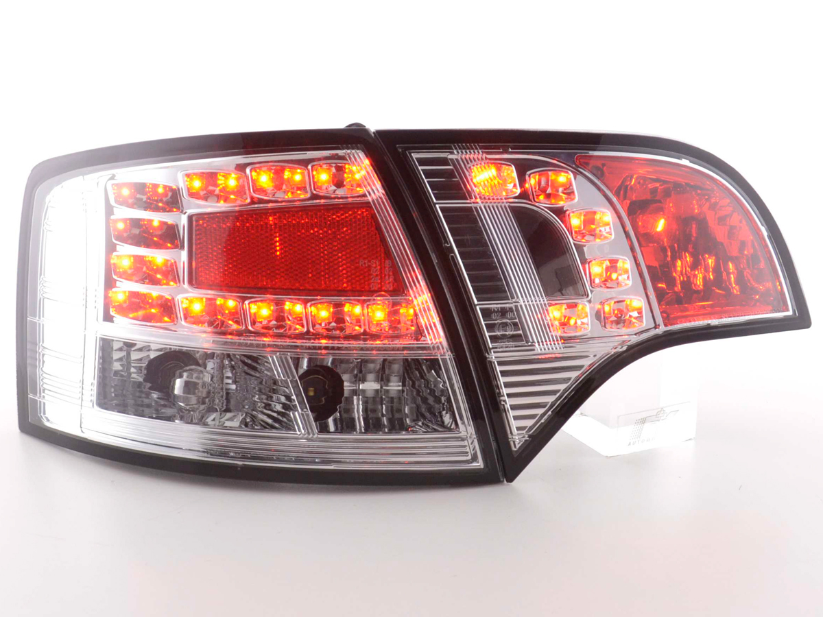 LED Rückleuchten Set Audi A4 Avant Typ 8E  04-08 chrom