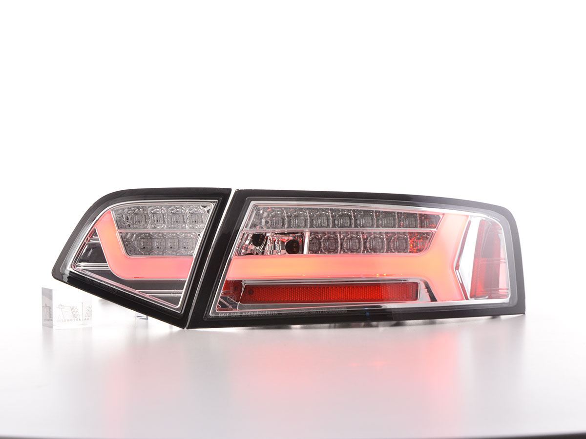 LED Rückleuchten Set Lightbar Audi A6 4F Limo 08-11 chrom