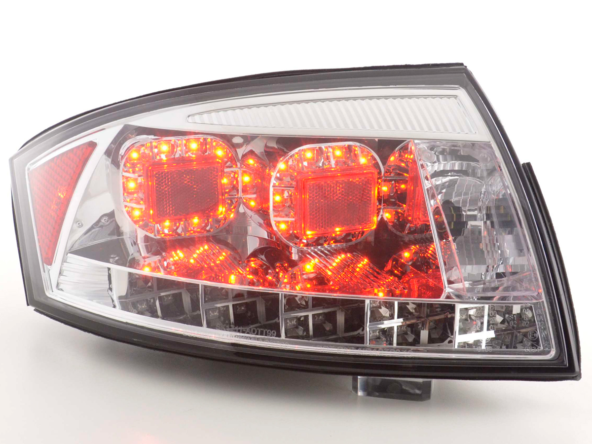 LED Rückleuchten Set Audi TT Typ 8N  98-06 chrom für Rechtslenker