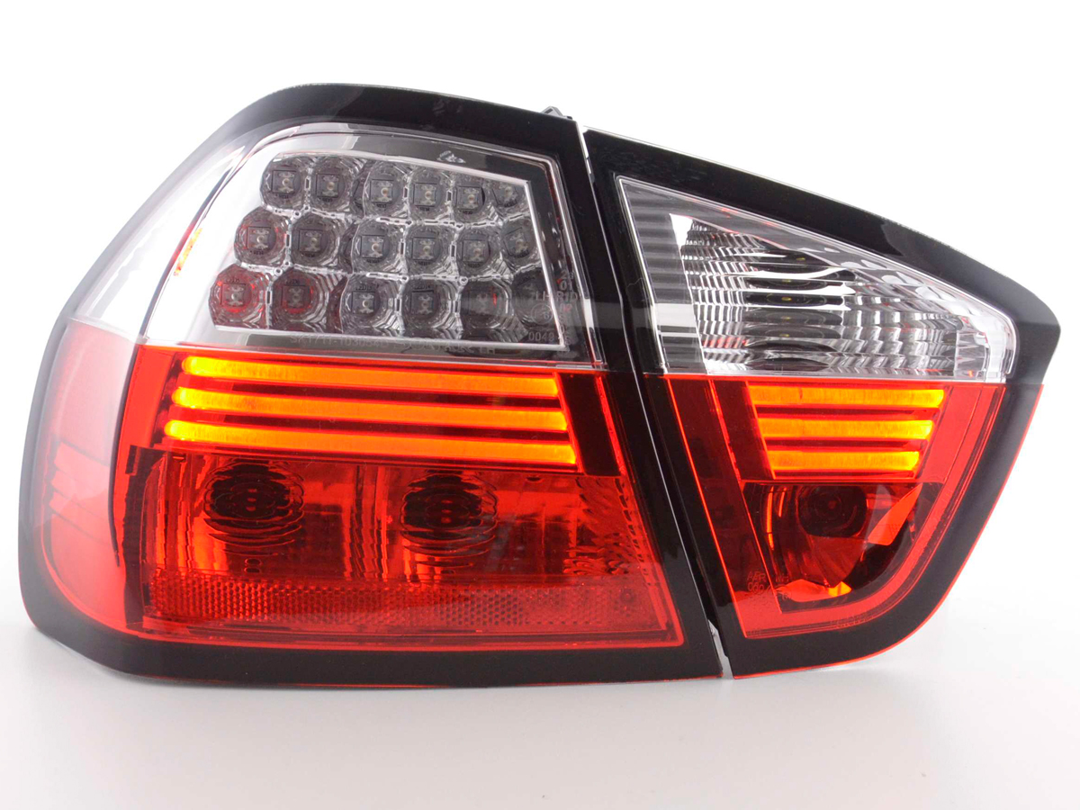 LED Rückleuchten Set BMW 3er Limousine Typ E90  05-08 klar/rot
