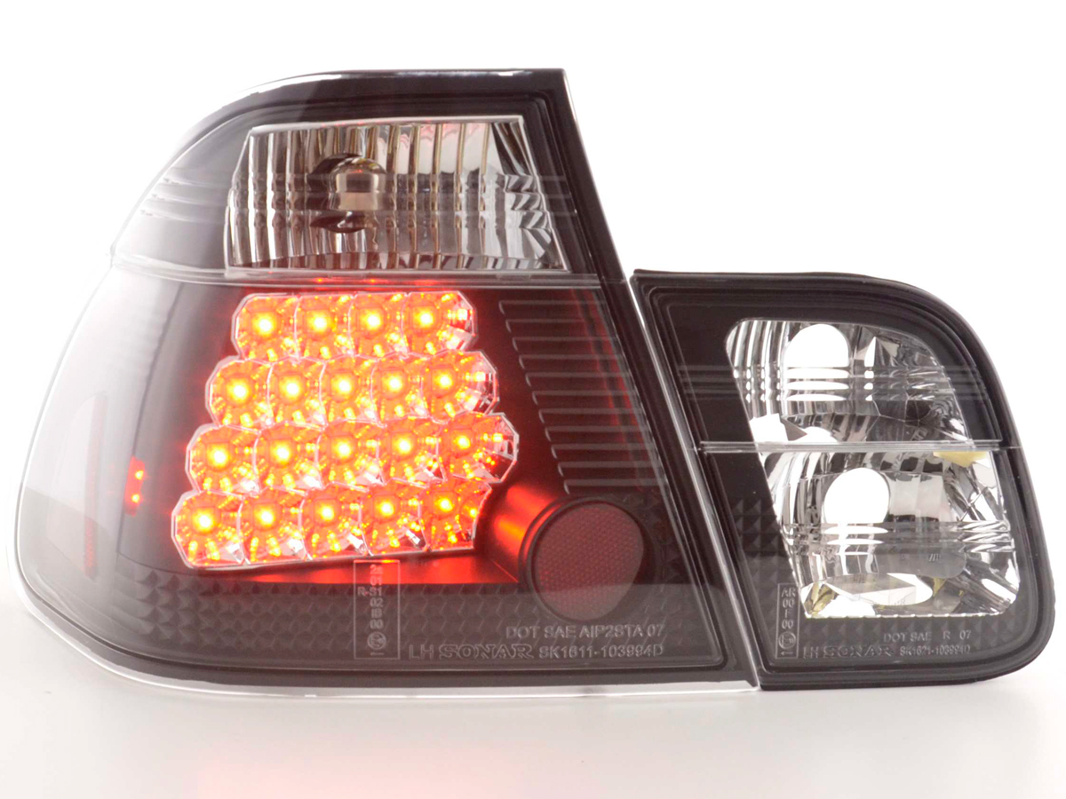 LED Rückleuchten Set BMW 3er Limousine Typ E46  98-01 schwarz