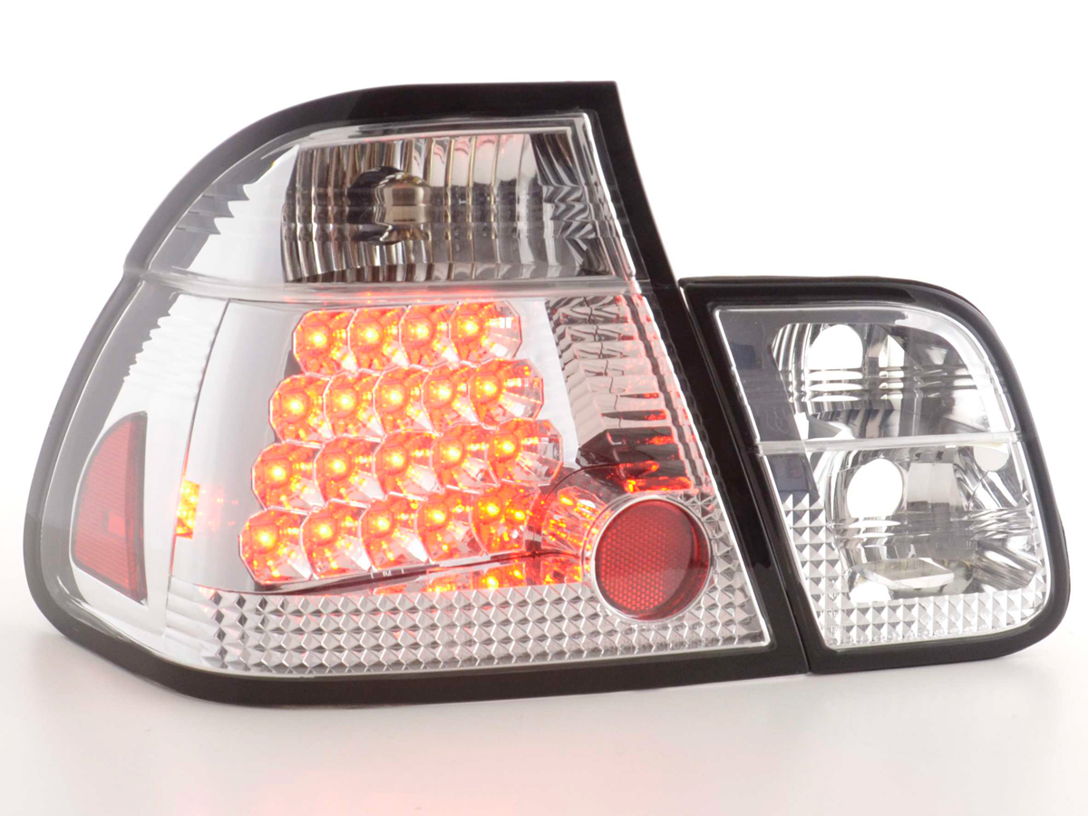 LED Rückleuchten Set BMW 3er Limousine Typ E46  01-05 chrom