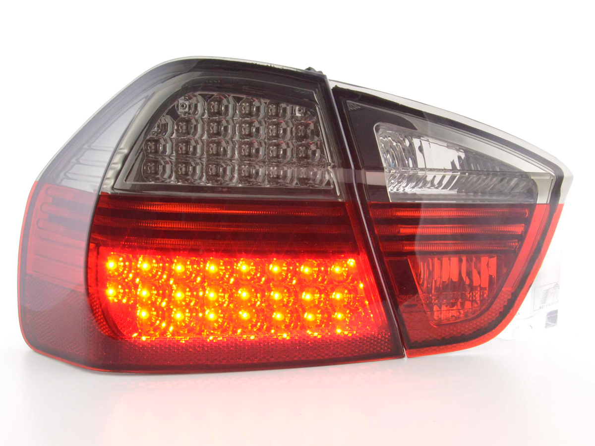 LED Rückleuchten Set BMW 3er Limousine Typ E90  05-08 schwarz/rot