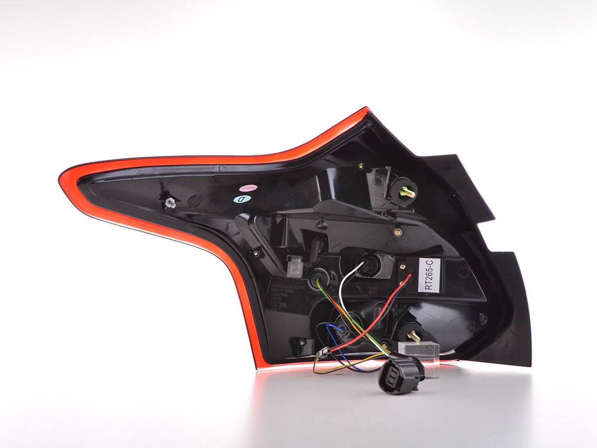 LED Rückleuchten Set Ford Focus 3 Schrägheck  11-14 rot/klar – Bild 5