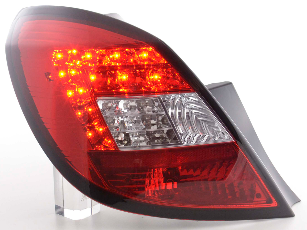 LED Rückleuchten Set Opel Corsa D 5-türig  06-10 rot/klar – Bild 2