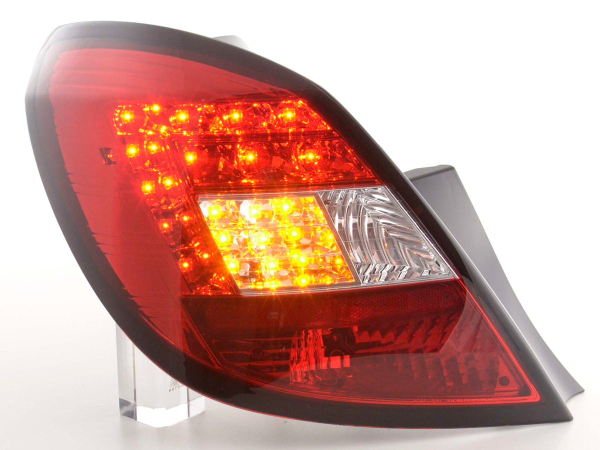 LED Rückleuchten Set Opel Corsa D 5-türig  06-10 rot/klar – Bild 3