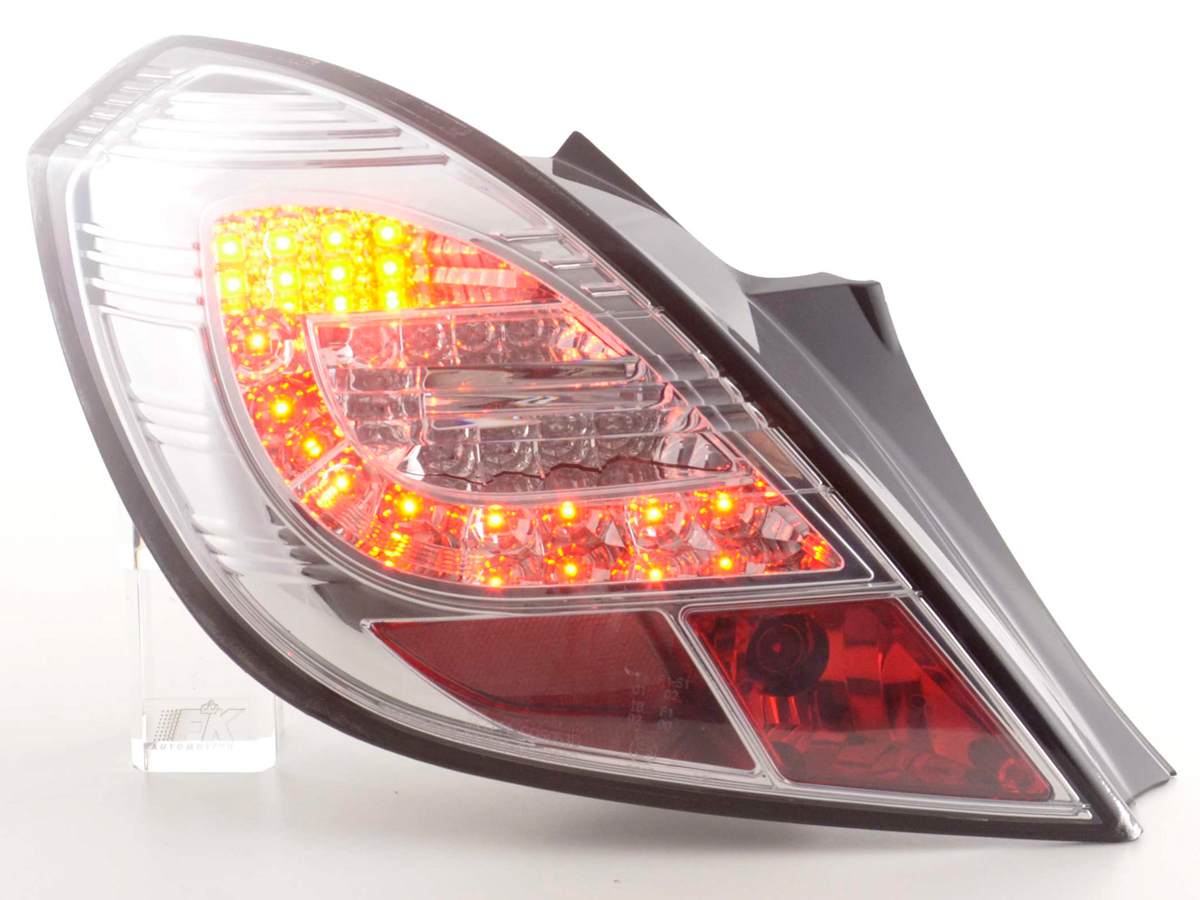 LED Rückleuchten Set Opel Corsa D 3-türig  06-10 chrom – Bild 3