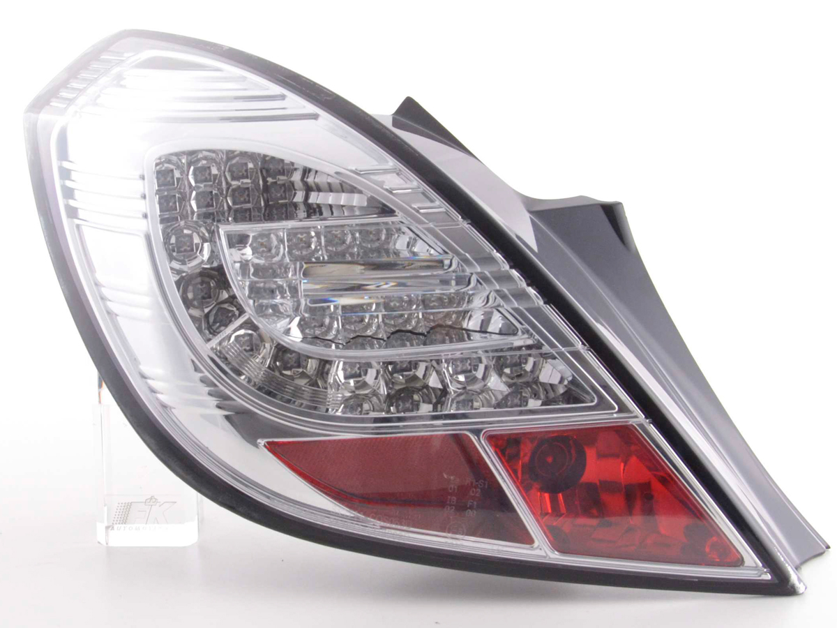 LED Rückleuchten Set Opel Corsa D 3-türig  06-10 chrom – Bild 7
