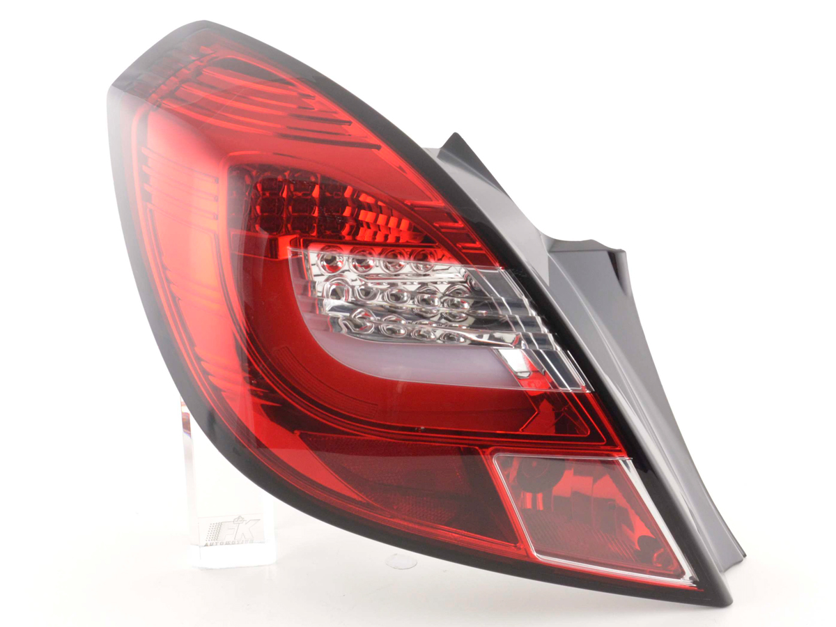 LED Rückleuchten Set Opel Corsa D 3-türig  06-10 rot/klar – Bild 7