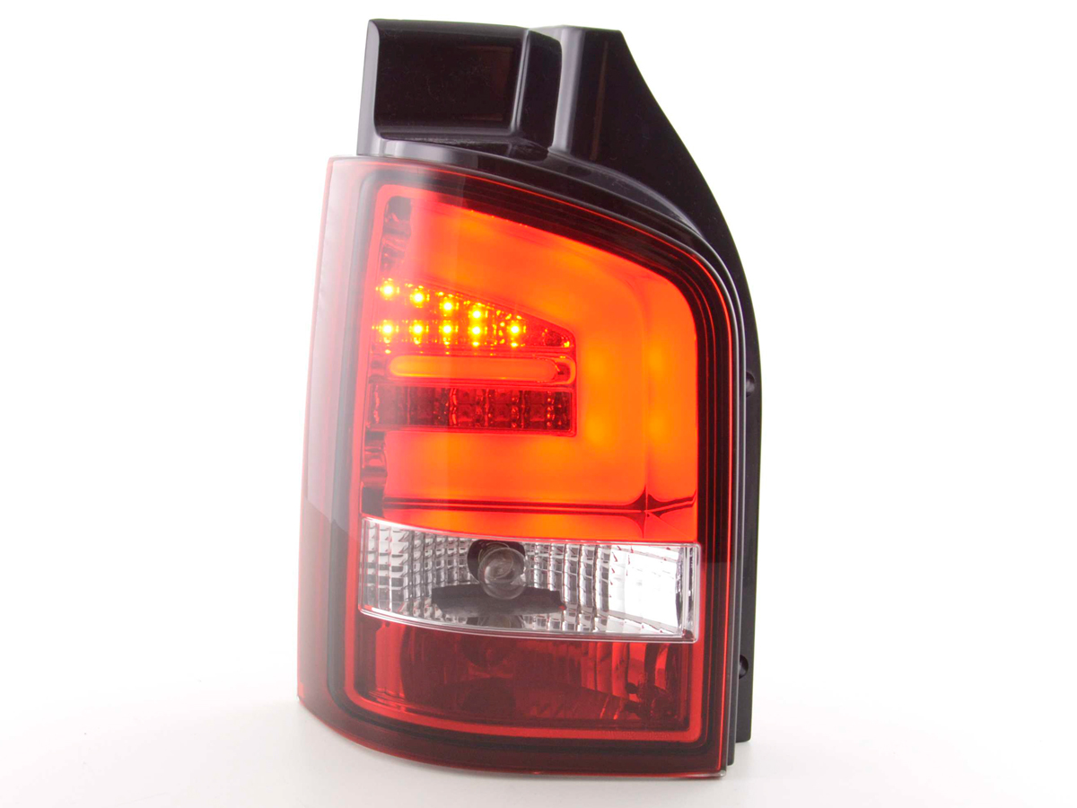 LED Rückleuchten Set VW T5  2010- Heckklapentür-Version rot/klar – Bild 3
