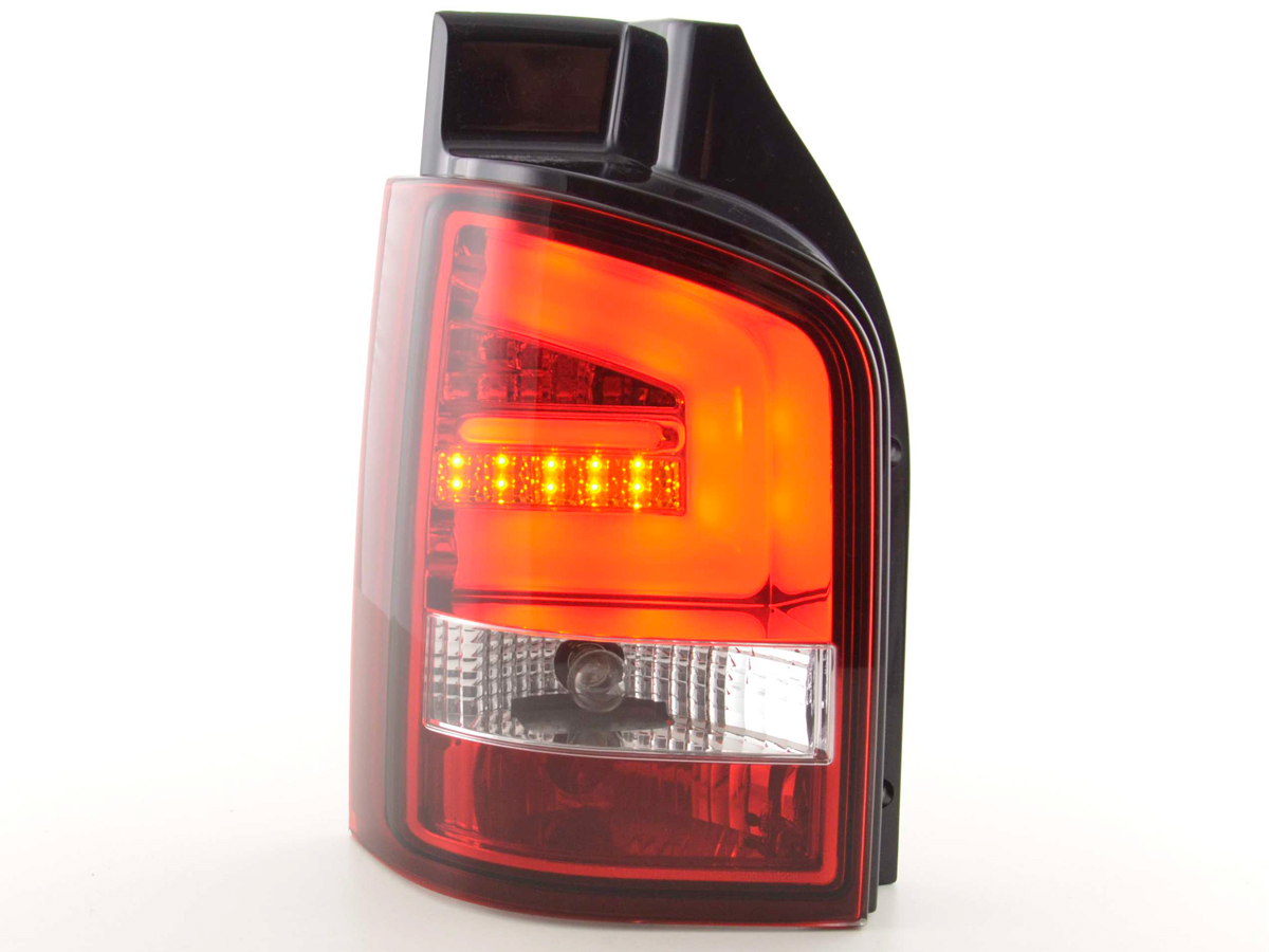 LED Rückleuchten Set VW T5  2010- Heckklapentür-Version rot/klar – Bild 4