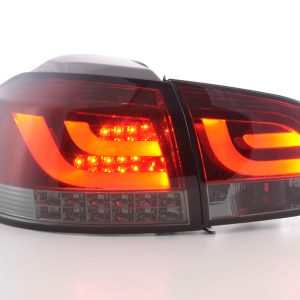 LED Rückleuchten Set VW Golf 6 Typ 1K  2008 bis 2012 rot/schwarz mit Led Blinker